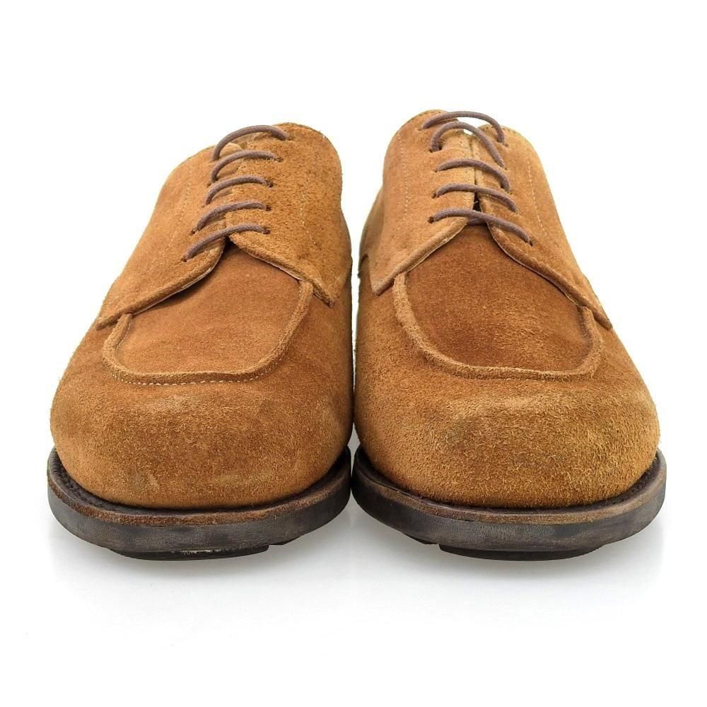 パラブーツ CHAMBORD(シャンボード)Uチップ ブラウン スエード ドレス