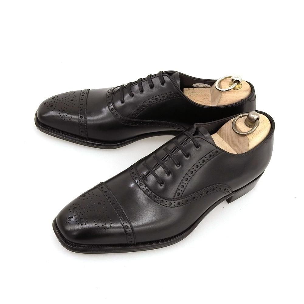 大塚製靴 +M5(オーツカプラスエムファイブ)602 セミブローグ ブラック