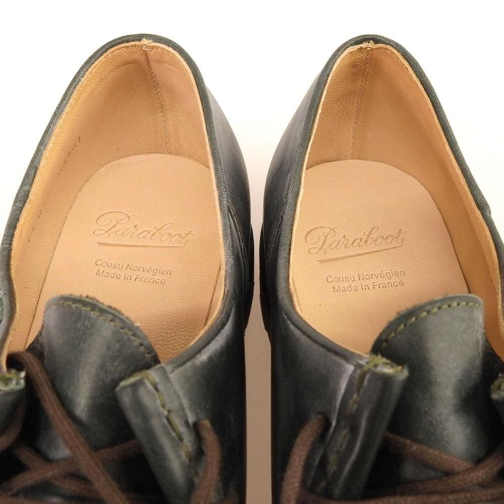 パラブーツ MICHAEL(ミカエル)チロリアンシューズ グリーン リスレザー