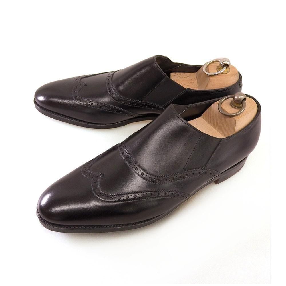 ジョンロブ HOLTON(ホルトン)サイドゴア スリッポン ウイングチップ