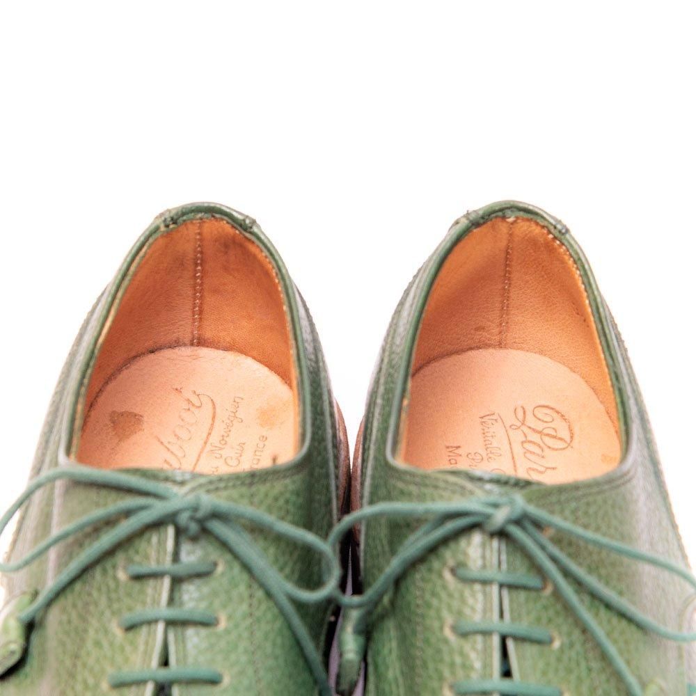 パラブーツ CHAMADE(シャマード) Uチップ グリーン グレインレザー 98