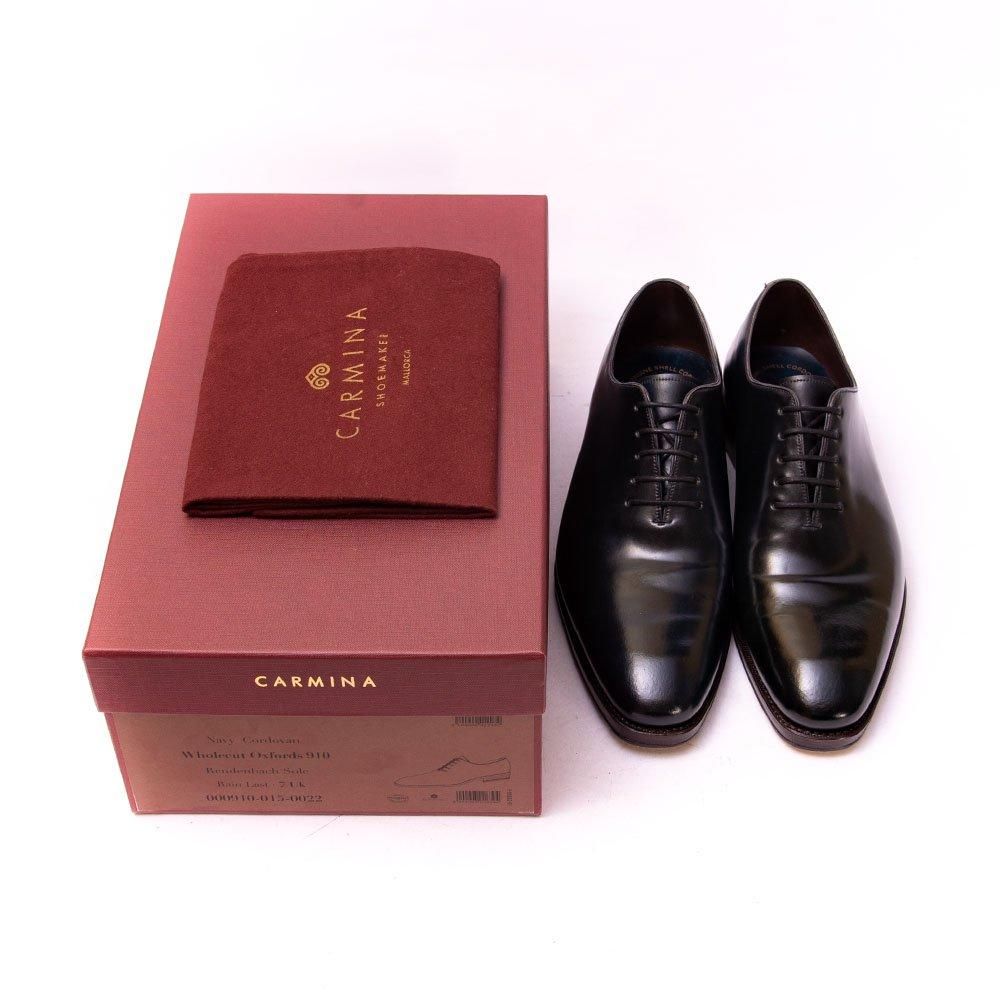 カルミナ 910 ホールカット コードバン ネイビー RAINラスト サイズ7