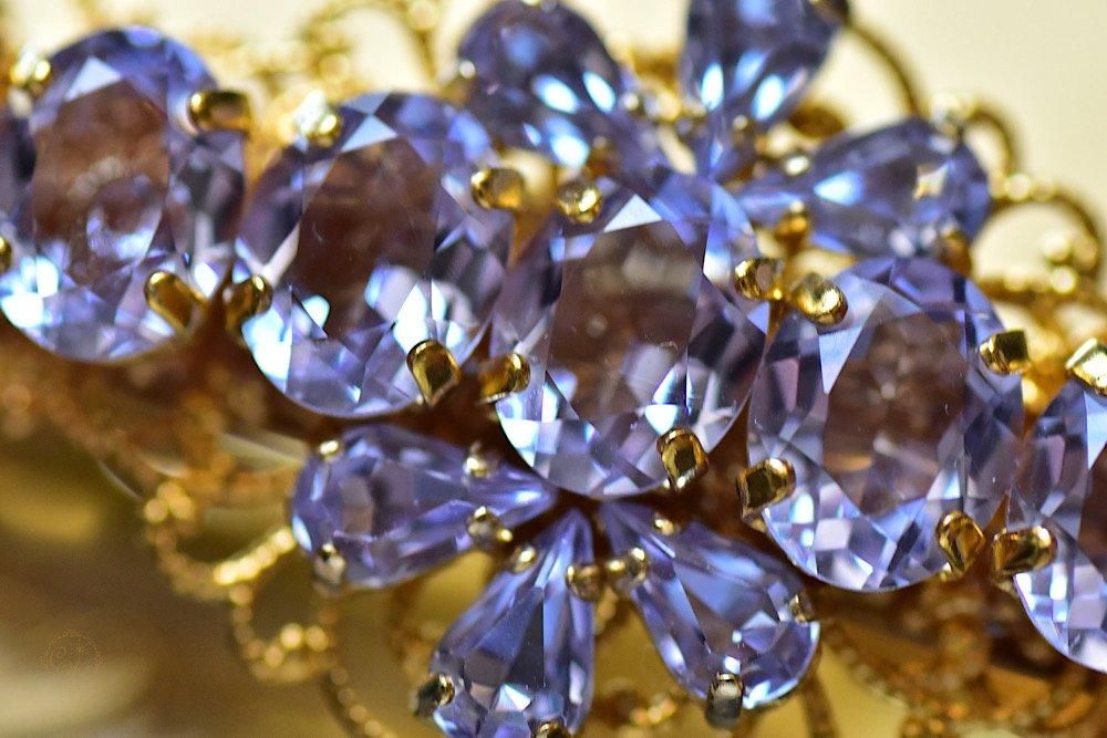 アレキサンドライトスワロフスキー【バレッタ】 - Carino works