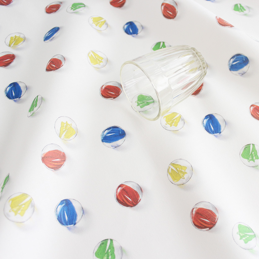 ビー玉（ホワイト） - 生地と型紙の通販サイト：nunocoto fabric