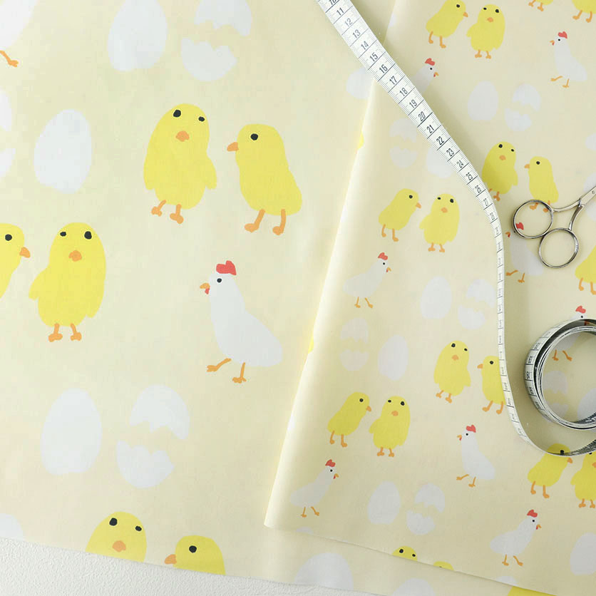 ひよこ big 鳥柄- 布・生地の通販サイト：nunocoto fabric