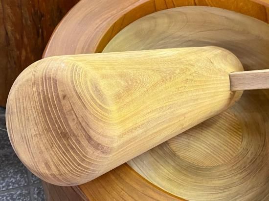 天然けやき杵（大）餅つき 大人用