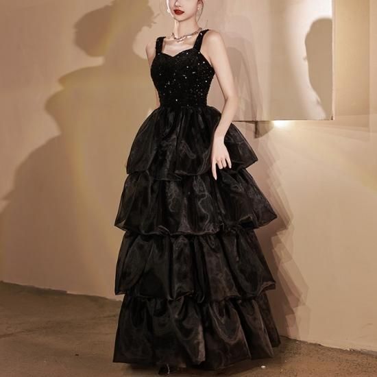 ロングドレス｜フリル｜20代｜パーティードレス通販Dressy