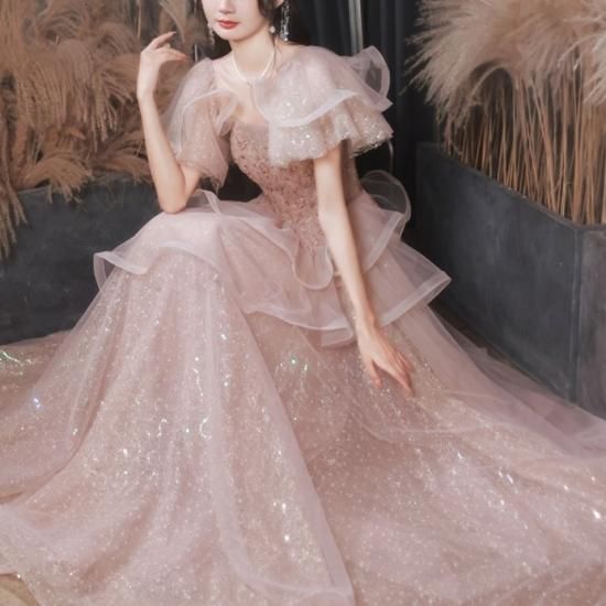 パーティードレス｜結婚式｜フリル｜パーティードレス通販Dressy