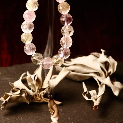 浄化セット アメジスト - 水晶とホワイトセージ - 】 紫水晶 amezyst