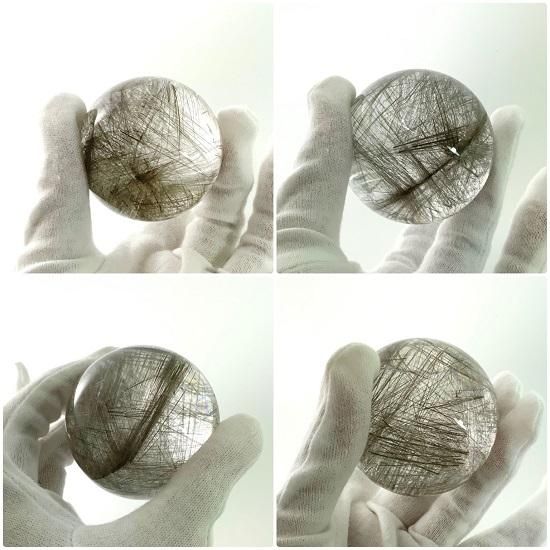 シルバールチルクォーツ丸玉 - 銀針水晶 - 】| - めのうの店川島【公式