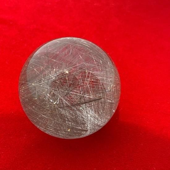 シルバールチルクォーツ丸玉 - 銀針水晶 - 】| - めのうの店川島【公式