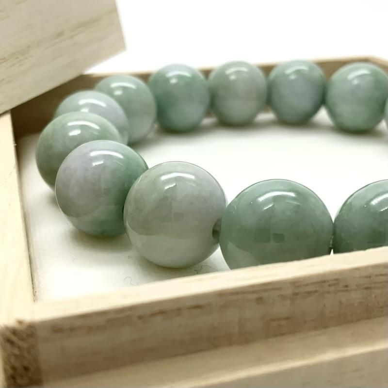 糸魚川翡翠 ブレスレット 13mm玉 】 糸魚川産翡翠 限定 一点物 天然石