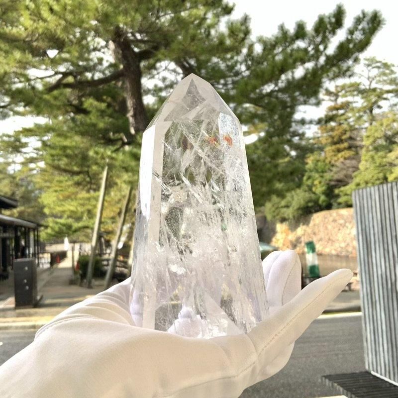 レムリアン水晶(レインボー) ライモナイト入り ポイント 】 水晶