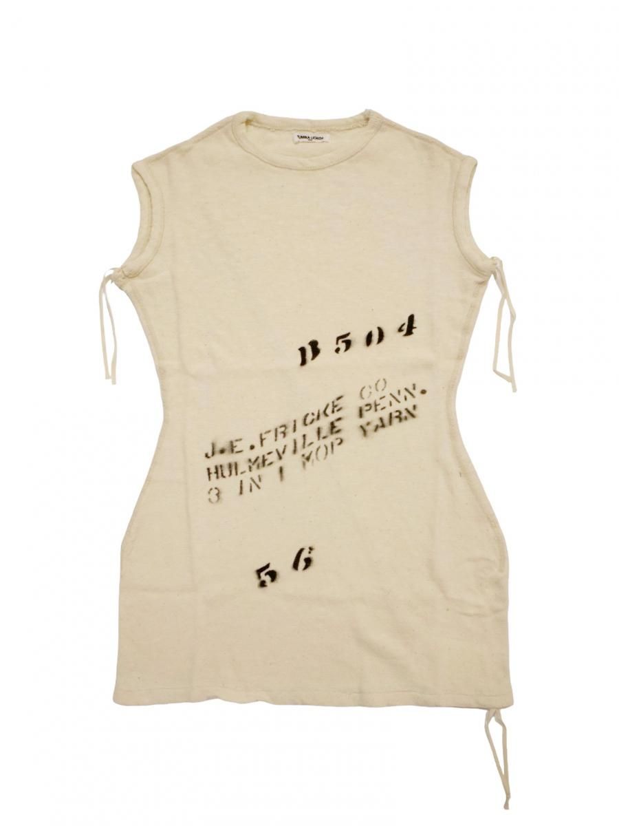 GAUZE JERSEY STENCIL SLEEVELESS TOP - ReVoLuTioN