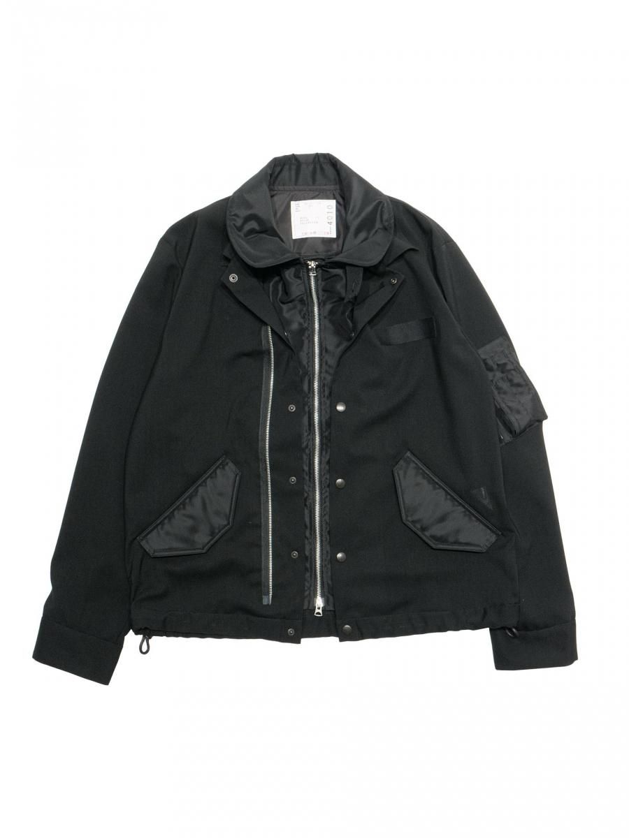 Wool Suiting × Nylon Twill Jacket - ReVoLuTioN