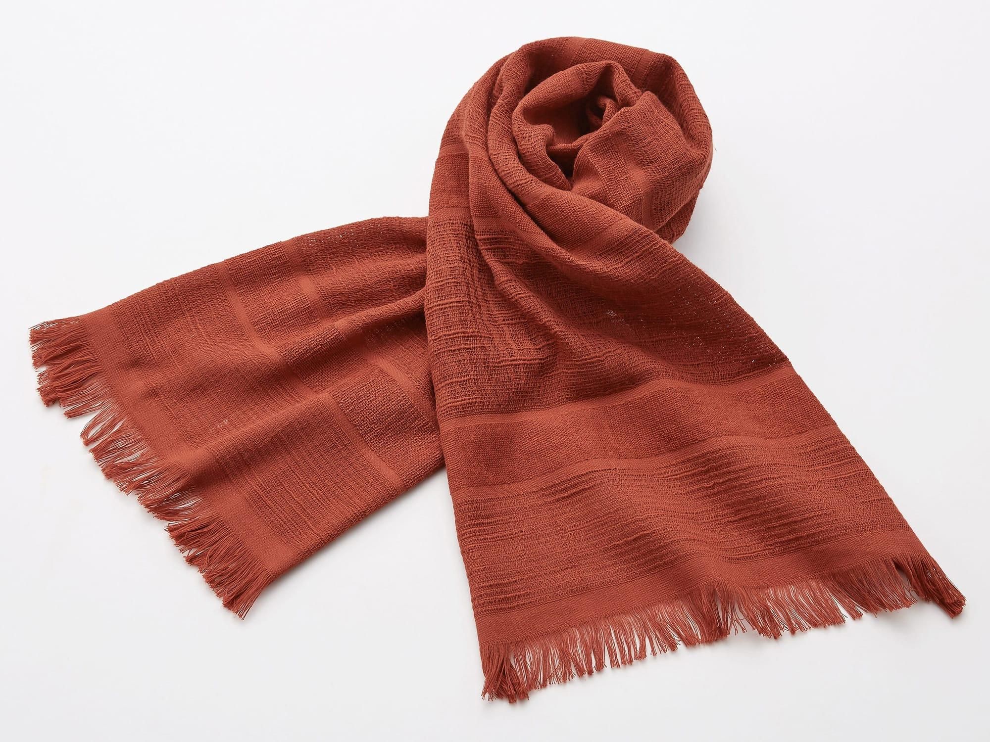 今治マフラー オリジナル ｜7｜レンガ - みやざきタオル｜今治マフラー