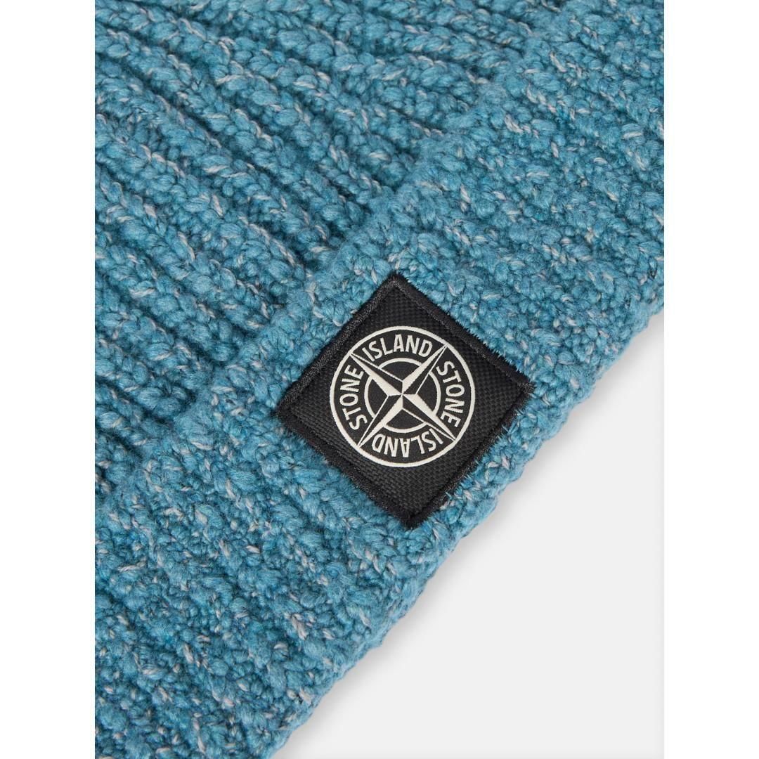 STONE ISLAND | ストーンアイランド Beanie with Compass PETROL BLUE