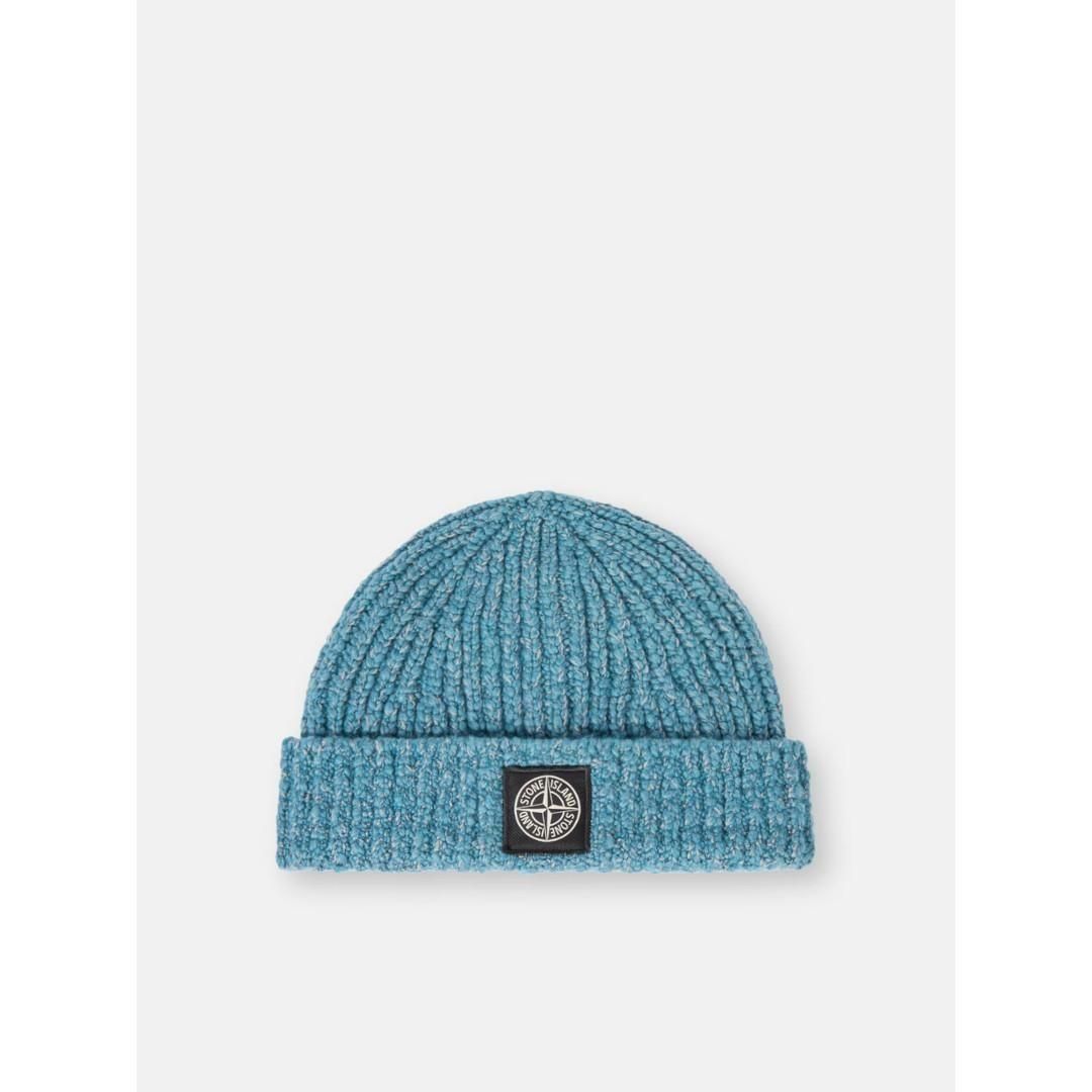 STONE ISLAND | ストーンアイランド Beanie with Compass PETROL BLUE