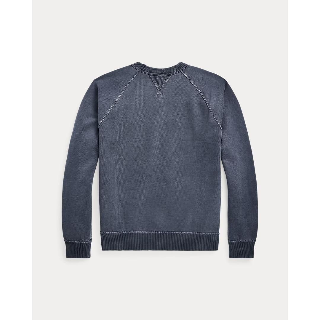 RRL | ダブルアールエル GARMENT-DYED FRENCH TERRY SWEATSHIRT NAVY