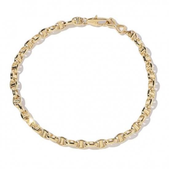 アンカーチェーン | K18YGダイヤモンドブレスレット- GENTLEMAN