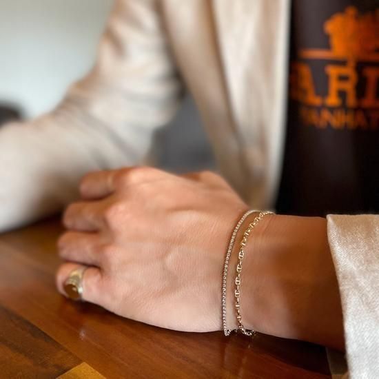 K18YG テニスブレスレット1ctダイヤモンド|GENTLEMAN （ジェントルマン