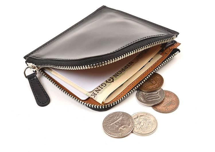 ラコタハウス LHW-001 ブラック｜薄型L字ファスナー×コードバン財布