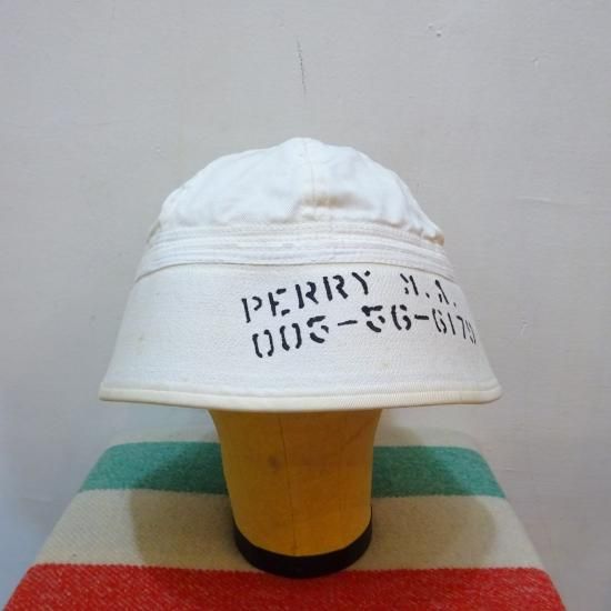 vintage 50's-60's U.S.NAVY セーラーハット ステンシル入り size 7 1