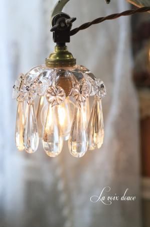 バカラミニシャンデリア - アンティーク照明＆ジュエリー La voix douce