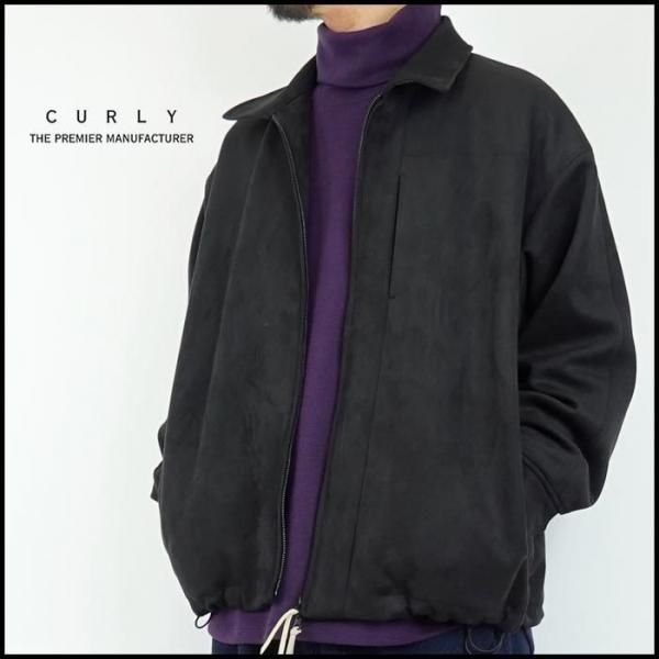 CURLY/カーリー KNIT SUEDE ZIP-UP BLOUSON/ニットスウェードジップ