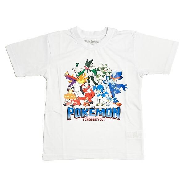 ポケットモンスター Tシャツ(120cm) 御三家集合 ホワイト キッズ