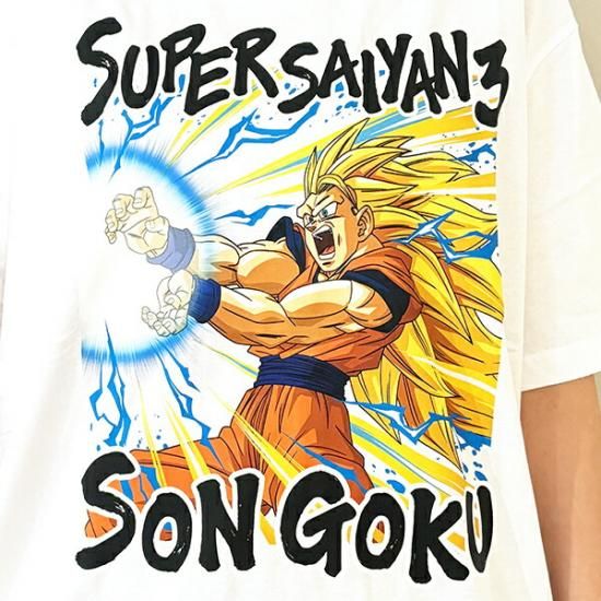 ドラゴンボール かめはめ波 Tシャツ(ホワイト) 悟空SS 3Lサイズ
