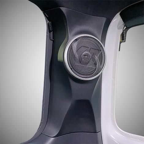 Dピラースピーカー GROUNDZERO ハイエース標準ボディ用 ブラックレザー