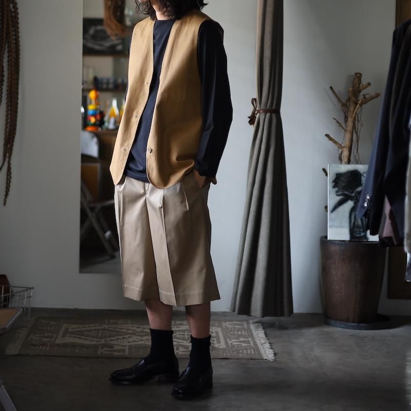 BISOWN】CHINO CLOTH × KARAMI REVERSIBLE VEST - HUUKU