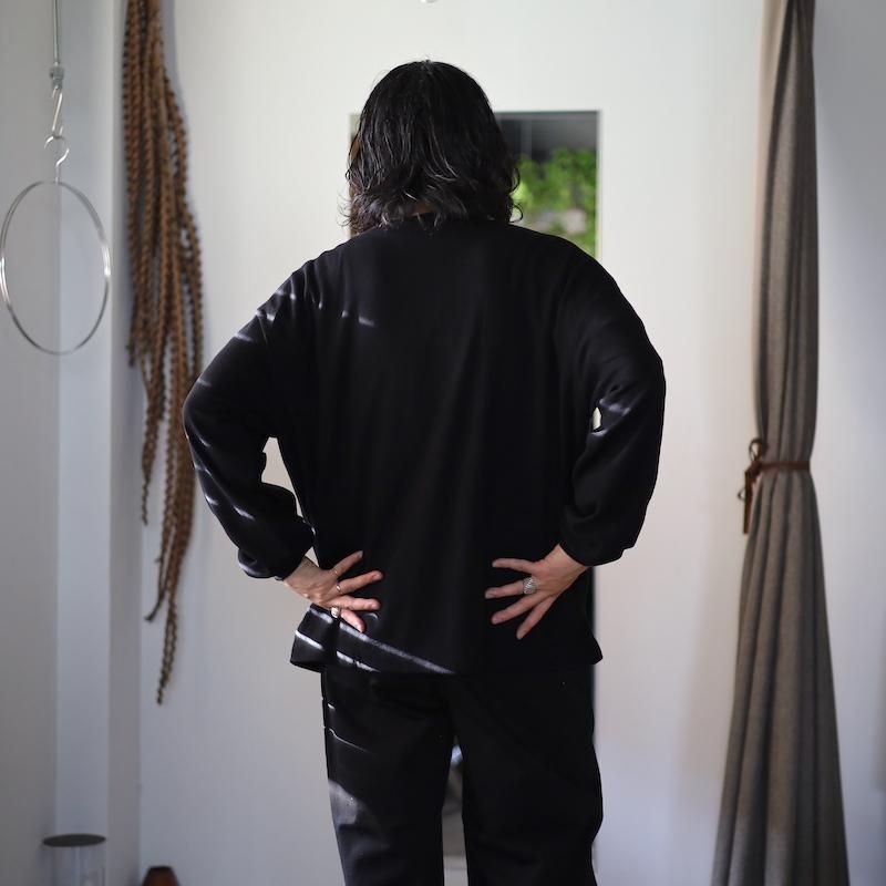 ULTERIOR】C/CASH HONEYCOMB HENLEY-NECK TOP - HUUKU