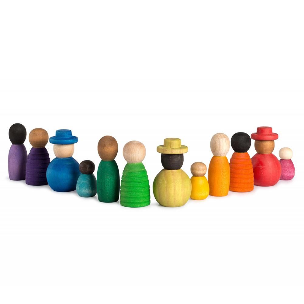 トゥギャザー GRAPAT/グラパット スぺインの積み木の人形 木のおもちゃ