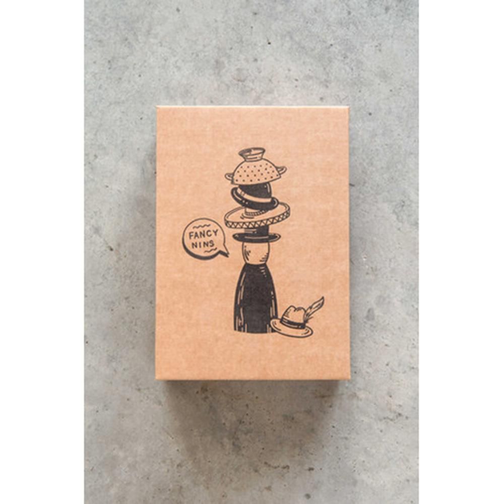 ファンシーニンス GRAPAT/グラパットの帽子をはずせる人積み木 木の