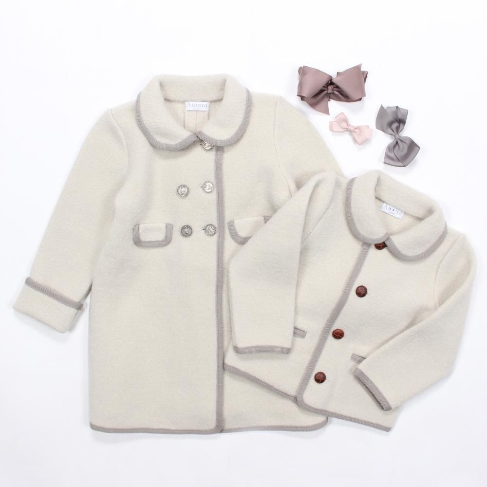 Amaia Kids - Razorbil coat - Ivory アマイアキッズ - ウールコート