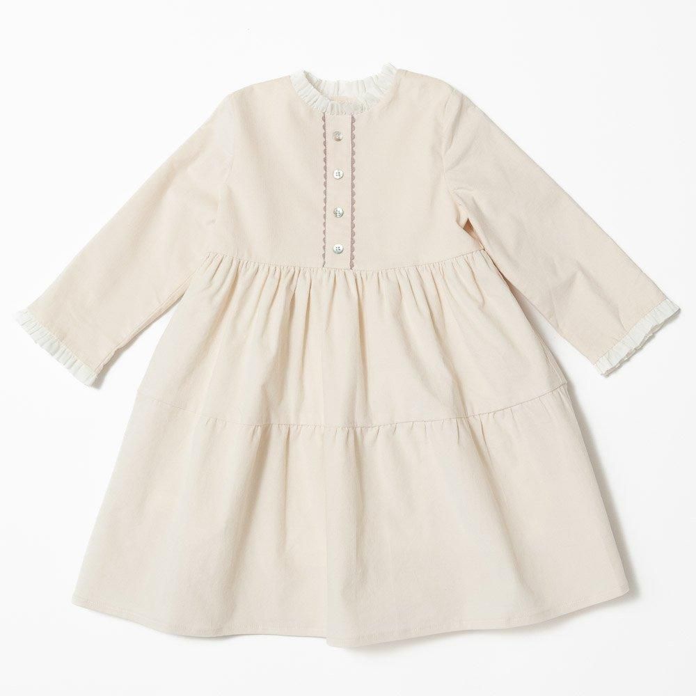SALE40%OFF】Amaia Kids - Ari dress - Ivory corduroy アマイアキッズ