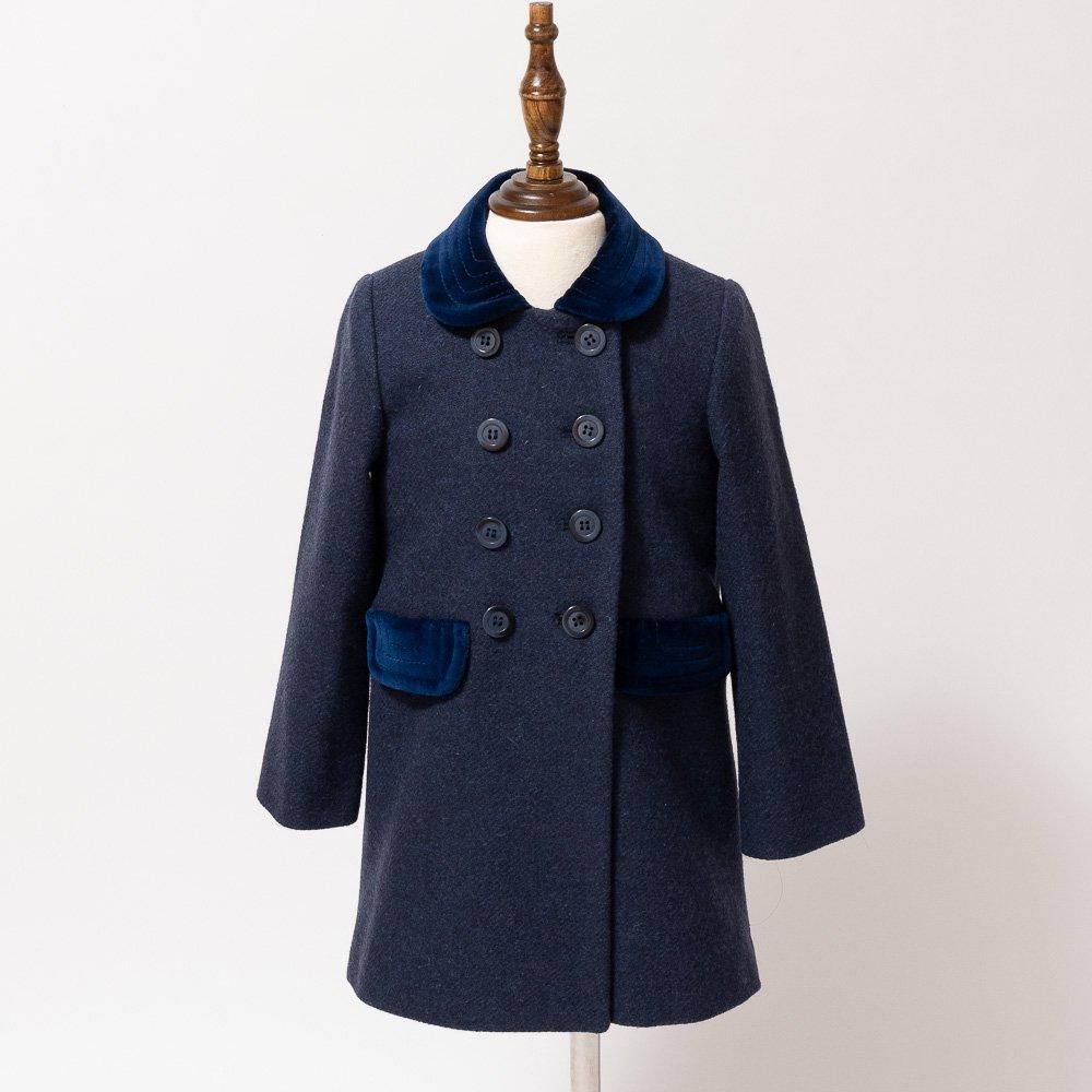Amaia Kids - Classic coat - Navy (Girl) アマイアキッズ - ウール