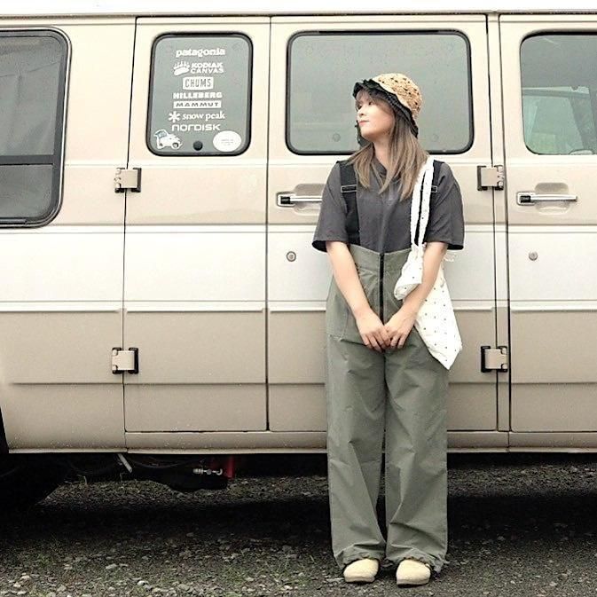 予約販売6/18頃発送予定】サロペットパンツ/撥水加工