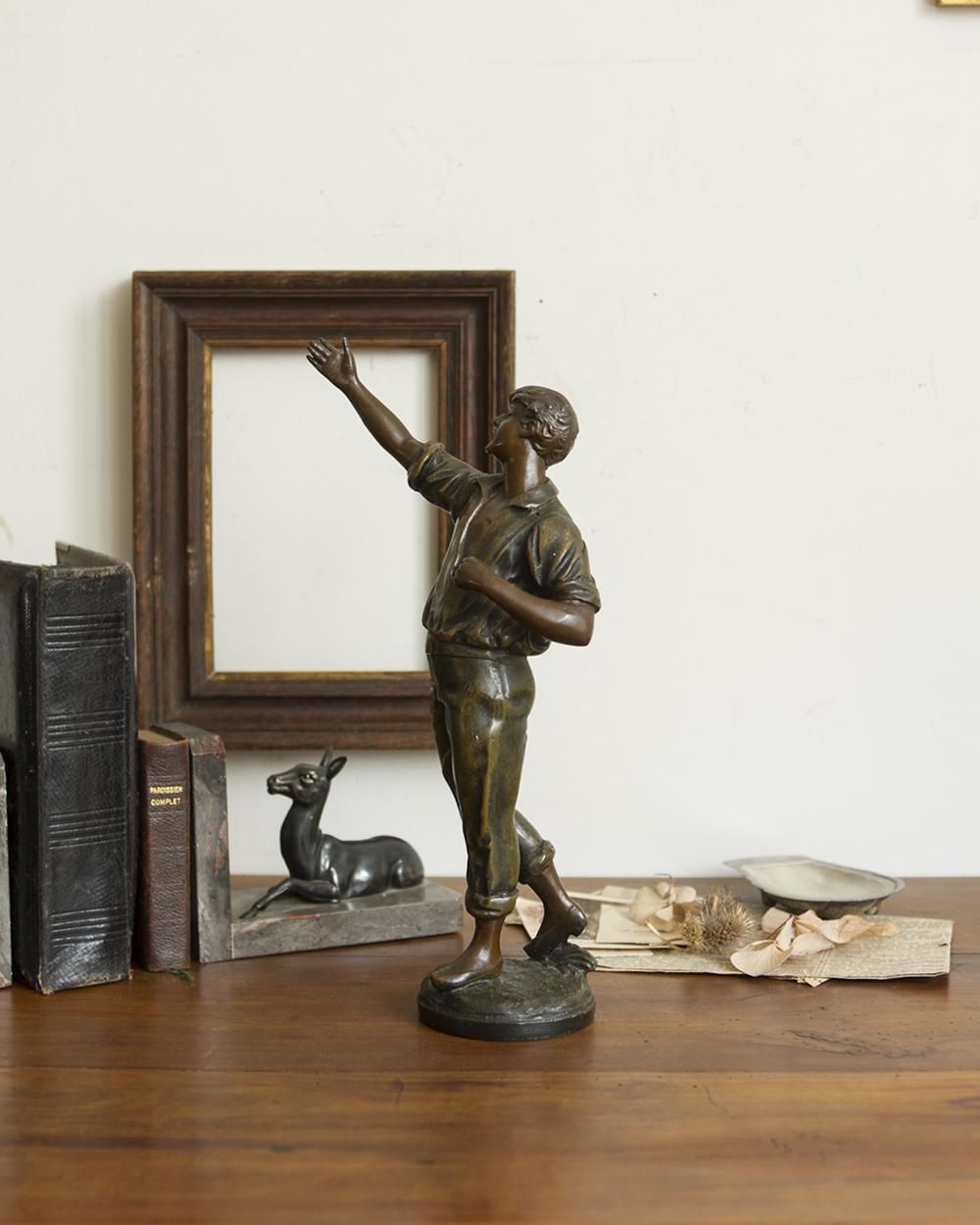 アンティーク ブロンズ像.少年 | Antiques Knock