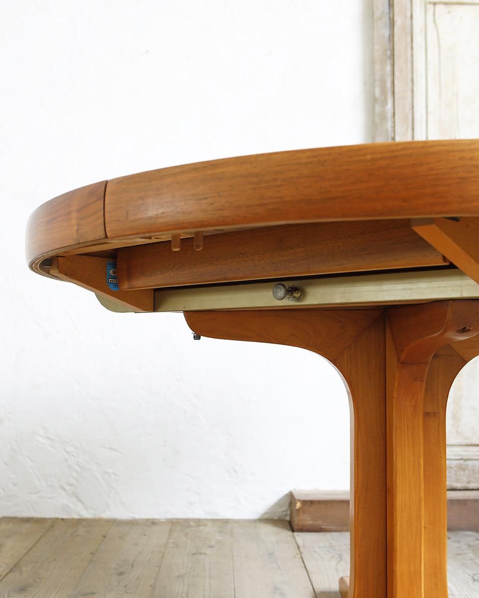 アンティーク エクステンション ラウンドテーブル (ダイニングテーブル