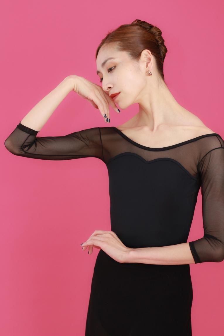 Black】Sleeve & No sleeve design - Balletwear brand unoa