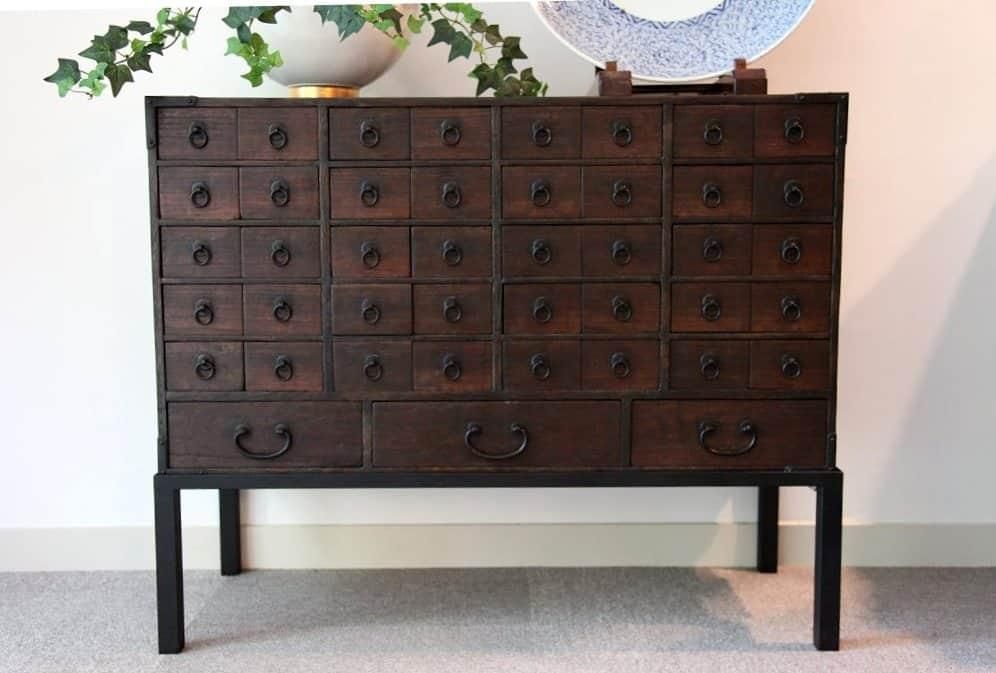 薬箪笥コンソール / 'Kusuri' Tansu (Medicine cabinet) Console