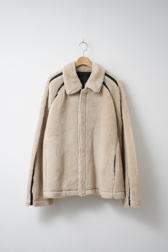WOOL FUR FLIGHT JACKET(BEIGE) - H-L