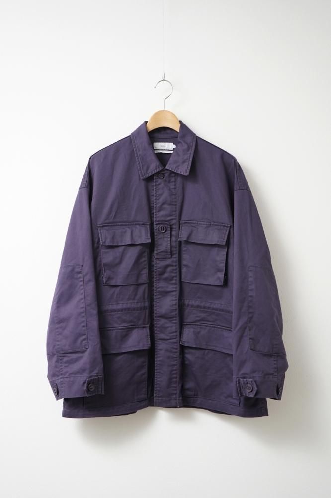 Pigment Drill Field Jacket(PURPLE) - H-L