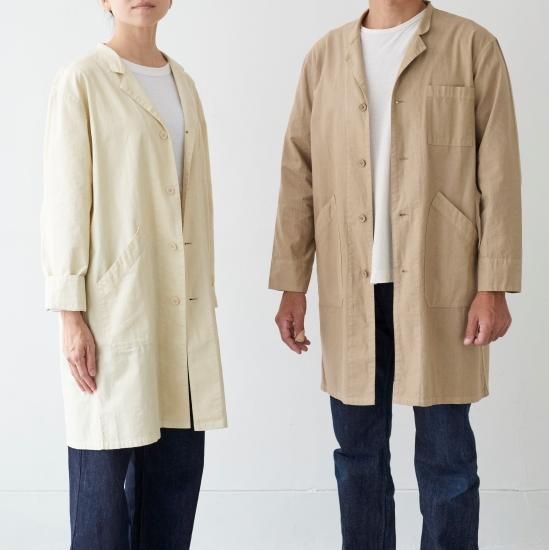 アトリエコート atelier coat インディゴ | 綿麻のアトリエコート