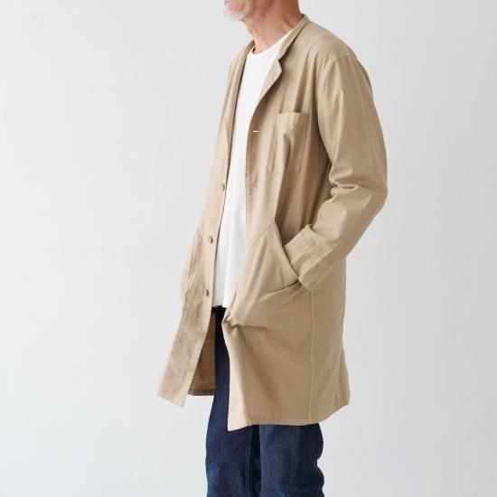 アトリエコート atelier coat インディゴ | 綿麻のアトリエコート