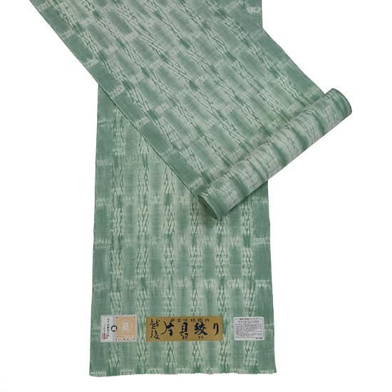 反物・未仕立て】綿ちぢみ和更紗着尺 片貝木綿 紺仁工房