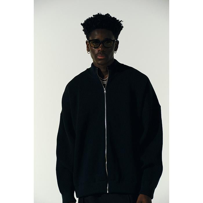 COOTIE/RIB STITCH DRIVERS SWEATER | 上質なスパニッシュメリノを使用